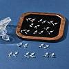 2 Pairs Alloy Stud Earrings for Women EJEW-FS0001-27L-11