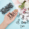 30Pcs 3 Styles Zinc Alloy Swivel Lobster Claw Clasps FIND-WR0009-68B-3