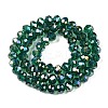 Electroplate Glass Beads Strands EGLA-A044-T8mm-B18-3