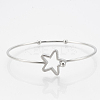 Tarnish Resistant 304 Stainless Steel Bangles LS-STAS-N084-01-2