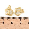 Brass Micro Pave Cubic Zirconia Charms KK-F927-06G-3