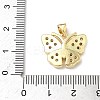 Brass Micro Pave Cubic Zirconia Pendants KK-Q068-09C-G-3