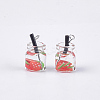 Glass Bottle Pendants GLAA-S181-04H-2