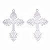 Tarnish Resistant 201 Stainless Steel Filigree Pendants STAS-S118-033P-1