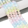 Macaron Color Natural Selenite Beads Strands G-C142-01B-10-2