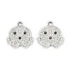 Alloy Rhinestone Pendants FIND-C087-01C-P-1