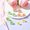Resin Stud Earrings for Women EJEW-JE05663-5