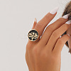 Alloy & Acrylic Finger Rings FS-WG158D2-01-1