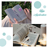 12Pcs 4 Styles Natural Rose Quartz & Green Aventurine & Amethyst & Red Agate Chips & Alloy Clover Charms Bookmarks AJEW-HS00008-6