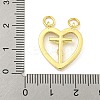 Rack Plating Brass Clear Cubic Zirconia Pendants KK-Z053-04G-3