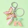Transparent Epoxy Resin Keychains KEYC-YW00002-6