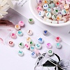 160Pcs 2 Style Luminous Acrylic Beads MACR-YW0001-15-5