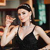 1Pc Iron Rhinestone Tennis Chains Bib Necklace NJEW-FG0001-11B-5