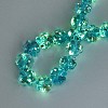 Luminous Handmade Gold Foil Glass Beads Strands FOIL-N029-01G-2