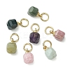 Natural Mixed Gemstone Pendants PALLOY-JF05297-02-2