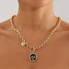 Alloy Crystal Rhinestone with Acrylic Black Tree of Life Pendant OT Necklaces FS-WG158D2-03-1