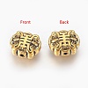 Chinoiserie Jewelry Findings Tibetan Style Alloy Beads X-TIBEB-7635-AG-NR-2