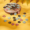 Golden Plated Alloy Enamel Charms ENAM-SZ0001-05G-3