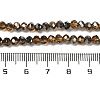 Electroplate Transparent Glass Beads Strands EGLA-A034-T4mm-P15-4