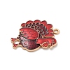 Alloy Enamel Pendants ENAM-A008-31KCG-01-2