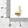 Brass Micro Pave Cubic Zirconia Letter Multi-Strand Links KK-D295-32G-12-3
