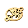 304 Stainless Steel Connector Charms LS-STAS-D013-02D-G-2