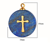Natural Lapis Lazuli Pendants FIND-PW0015-02B-07-1