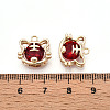 Brass Micro Pave Cubic Zirconia Pendants ZIRC-T016-12-3