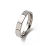 201 Stainless Steel Wide Band Finger Rings RJEW-K252-02B-P-4