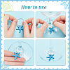 Ocean Theme PVC Wine Glass Charms AJEW-FG0003-98-4