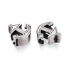 304 Stainless Steel European Style Large Hole Beads STAS-T072-122AS-2