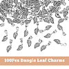 DICOSMETIC 100Pcs Alloy European Dangle Charms FIND-DC0002-75-3