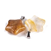 Natural Yellow Hematoid Quartz Pendants G-Q172-09P-10-2