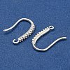 Rack Plating Brass Pave Cubic Zirconia Earring Hooks KK-O143-20S-2