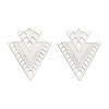 304 Stainless Steel Etched Metal Embellishments Pendants STAS-A113-02P-1