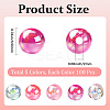 5 Colors Transparent Acrylic Beads MACR-PA0001-03B-02-2