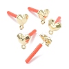 Spray Painted Alloy Stud Earrings Findings LS-FIND-I015-E02-1