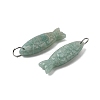 Natural Amazonite Carved Pendants X-G-G314-01P-06-2
