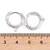 Rack Plating Brass Hoop Earring Findings KK-S374-03P-3