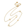 304 Stainless Steel Star Link Chain Necklaces NJEW-R026-13G-4