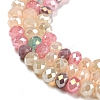 Electroplate Opaque Glass Beads Strands X-GLAA-T006-07-A10-3