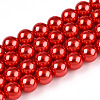 Glass Pearl Beads Strands HY-G002-01D-07-1