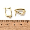 Rack Plating Brass Micro Pave Cubic Zirconia Hoop Earring Findings EJEW-H143-10G-3