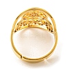 Adjustable 304 Stainless Steel Woven Web/Net with Feather Ring RJEW-F149-05G-3