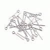 Tarnish Resistant 304 Stainless Steel Eye Pins LS-STAS-O105-01P-0.6x16mm-1