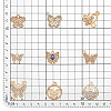 45Pcs 9 Styles Alloy Pendants ALRI-PH0001-30-2