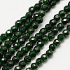 Synthetic Green Goldstone Beads Strands X-G-A129-3mm-G01-1