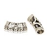 Tibetan Style Alloy Curved Tube Beads PALLOY-J154-56AS-1