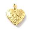 Brass Locket Pendants KK-C092-25G-11-1