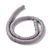 Flat Round Handmade Polymer Clay Beads LS-CLAY-XCP0001-08-2